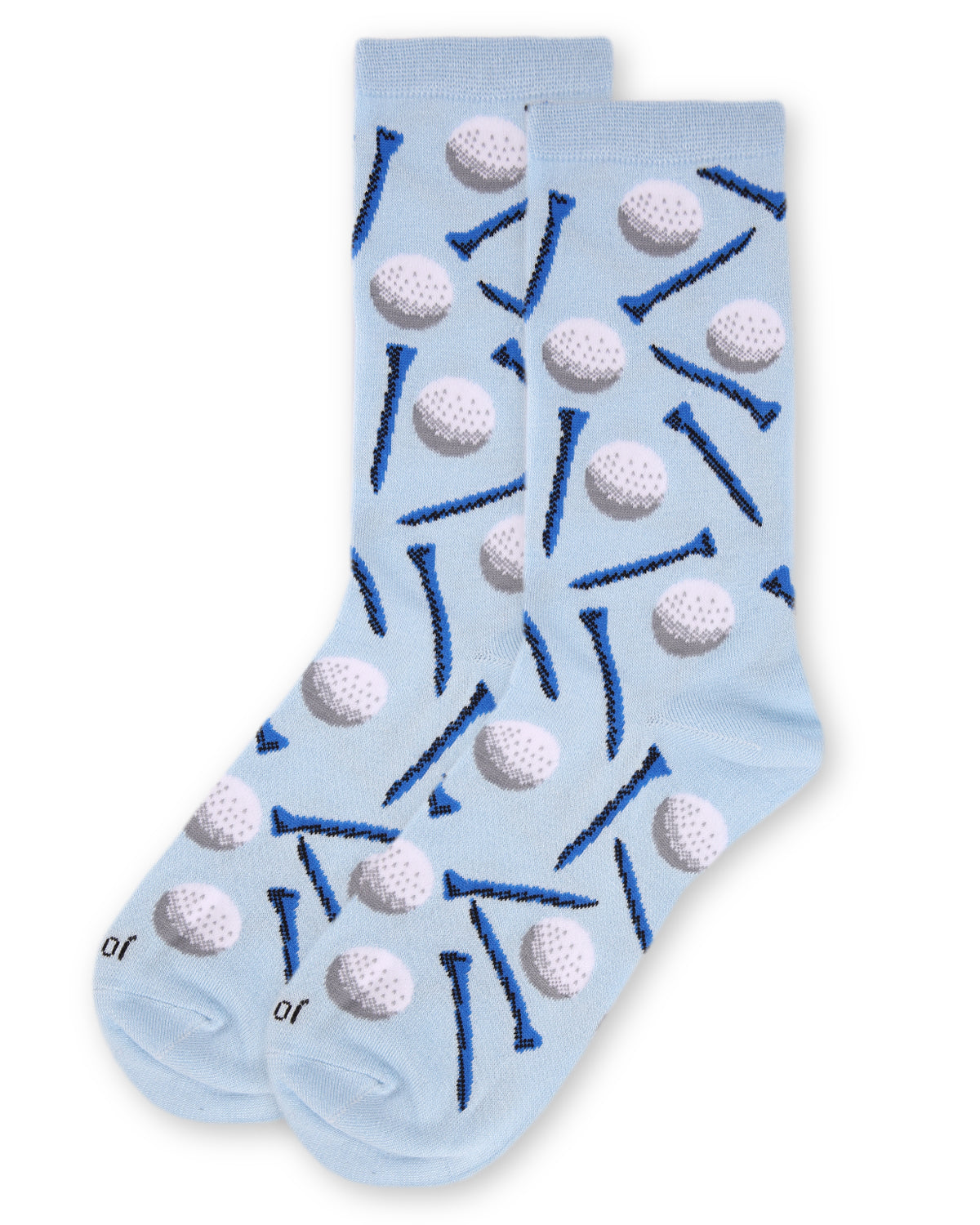 Golf Madness Bamboo Blend Crew Sock : Color: Light Blue