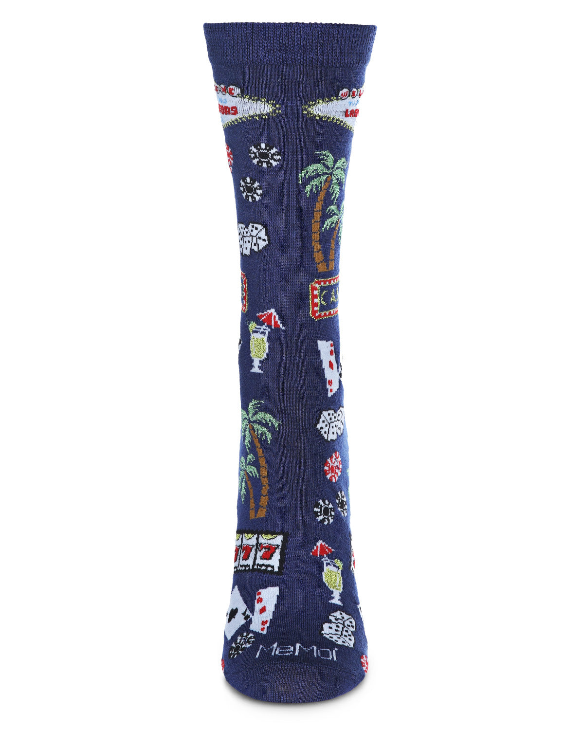 Las Vegas Bamboo Blend Crew Sock : Color: Navy