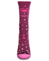 Women's Cancer Zodiac Sign Crew Socks : Color: Grape