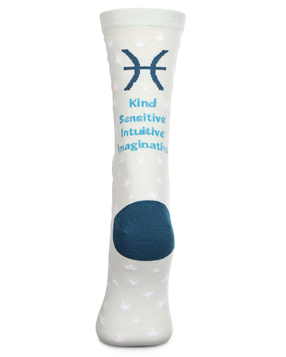 Women's Pisces Zodiac Sign Crew Socks : Color: Mint