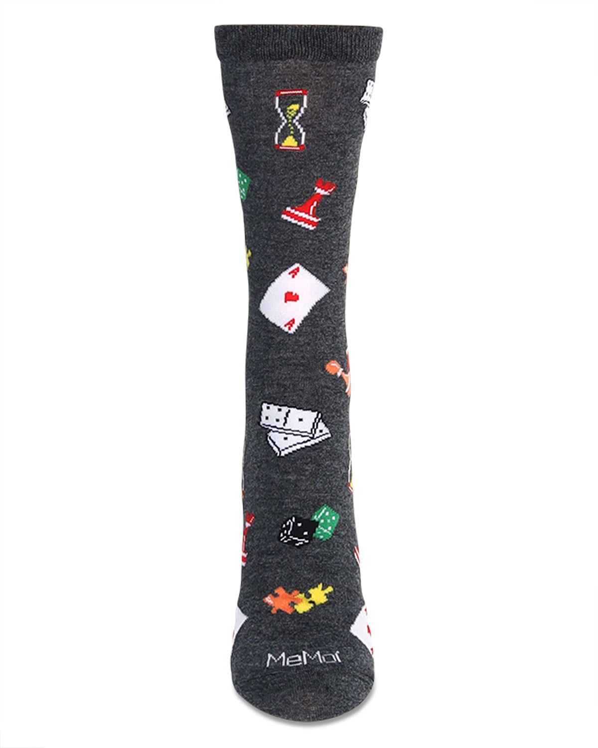 Women's Games Bamboo Crew Socks : Color: Dark Gray Heather