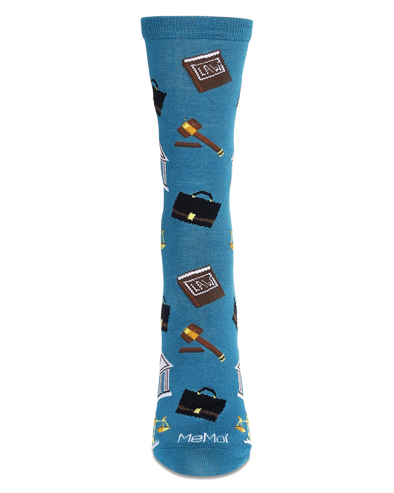 Women's Law N Order Bamboo Crew Socks