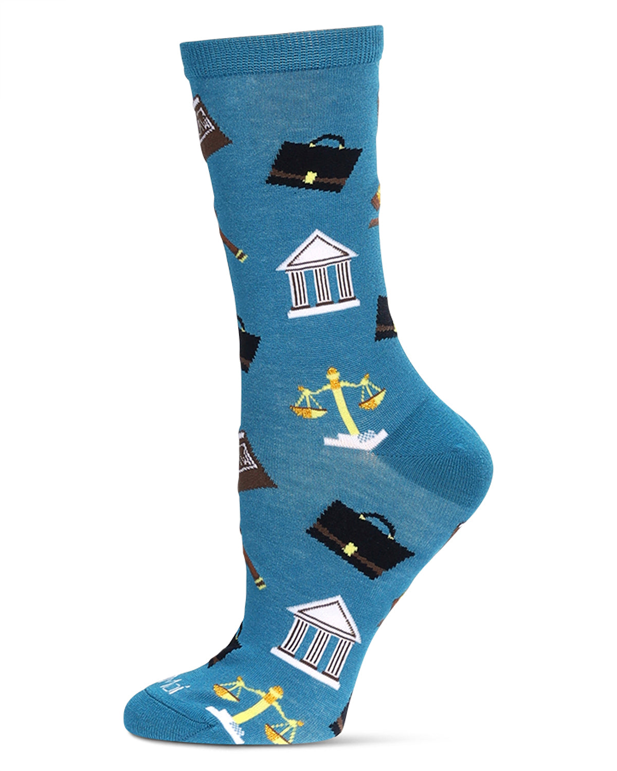 Women's Law N Order Bamboo Crew Socks : Color: Legion Blue
