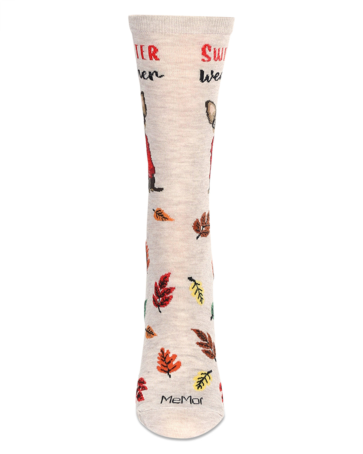 Women's Sweater Weather Bamboo Crew Socks : Color: Oatmeal Heather