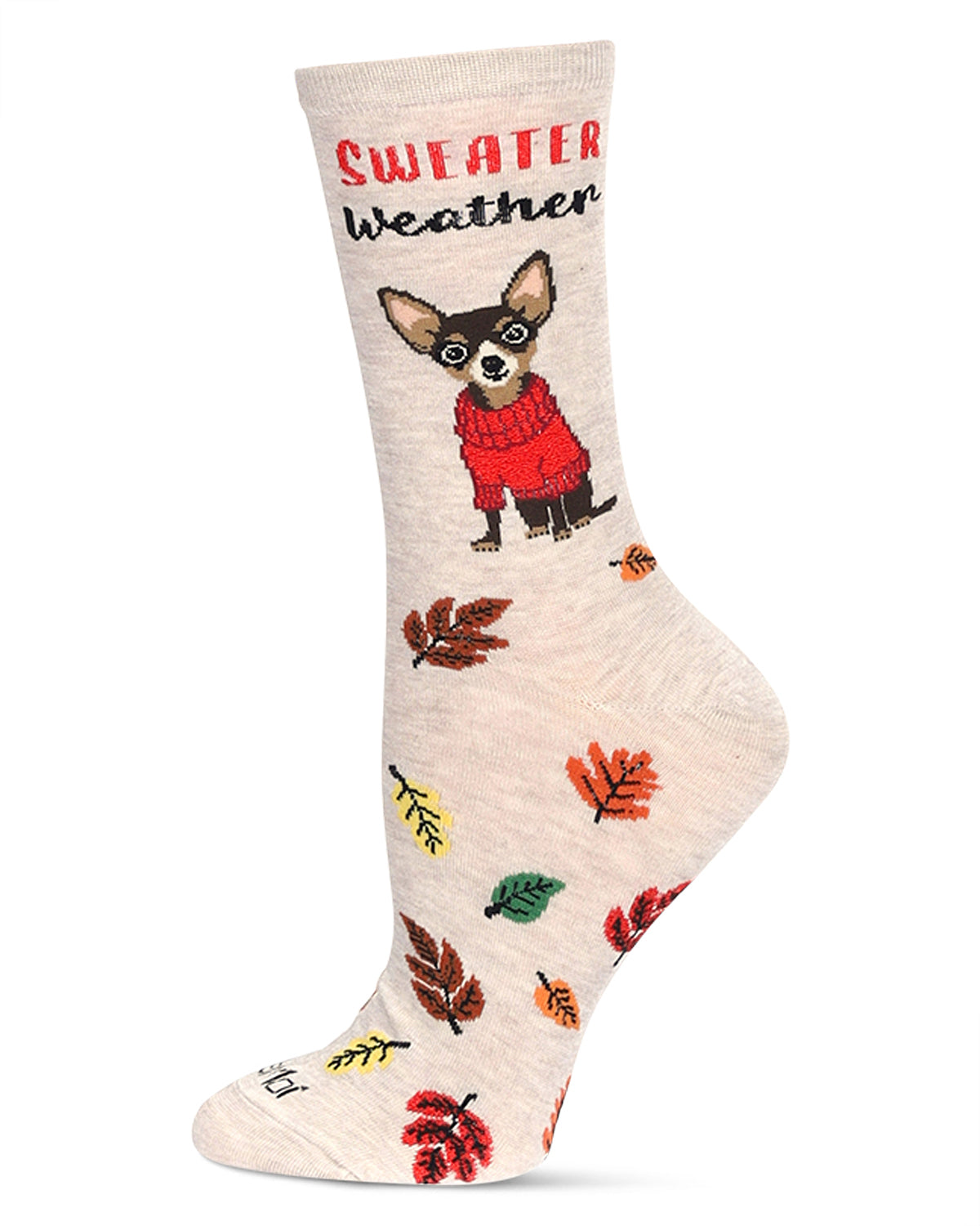 Women's Sweater Weather Bamboo Crew Socks : Color: Oatmeal Heather