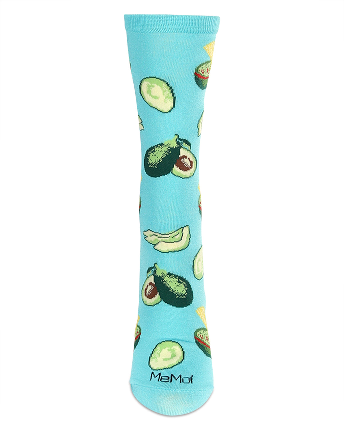 Women's Avocado Bamboo Crew Socks : Color: Capri Breeze