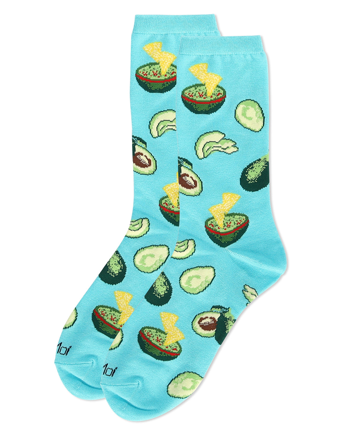 Women's Avocado Bamboo Crew Socks : Color: Capri Breeze