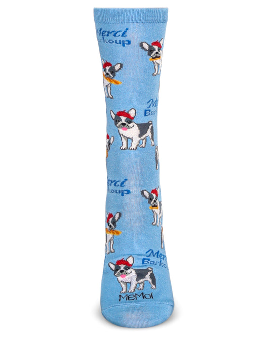 Women's Merci Barkoup Bamboo Crew Socks : Color: Light Blue