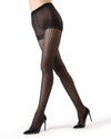Miami Sheer Thick Net Honeycomb Tights : Color: Black