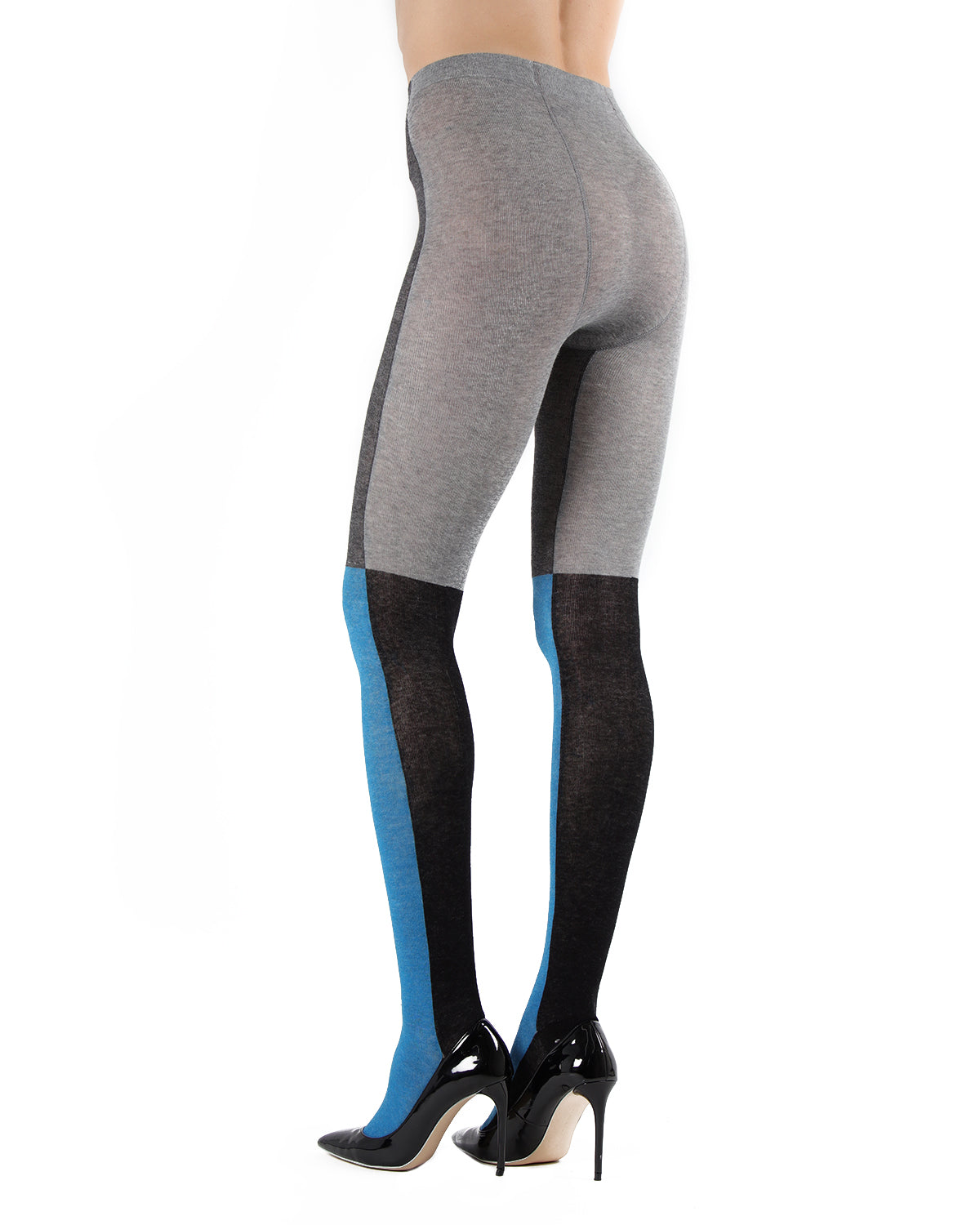 Blockbuster Color Block Opaque Tights : Color: Peacoat Blue