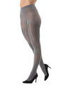 Cable Link Breathable Opaque Tights : Color: Gargoyle
