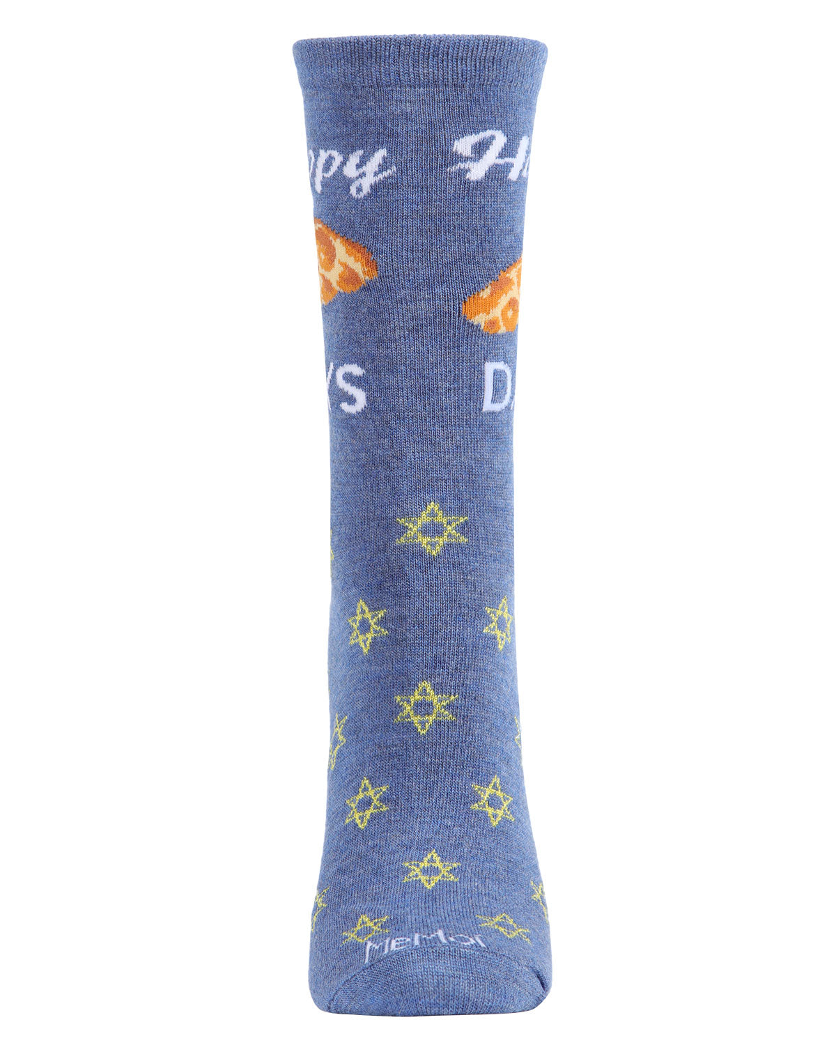 Happy Challah Days Holiday Crew Socks : Color: Denim Heather