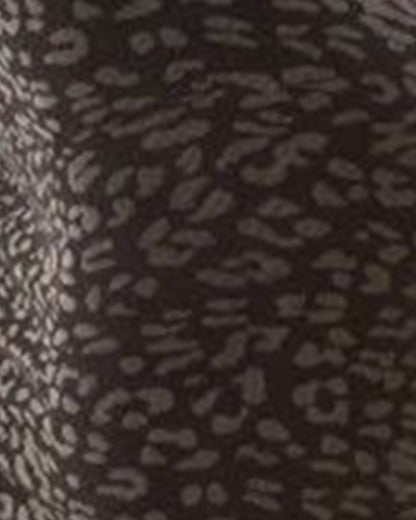 Bambola Leopard Print Cotton Blend Skirted Leggings : Color: Black