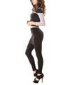 Bambola Leopard Print Cotton Blend Skirted Leggings : Color: Black