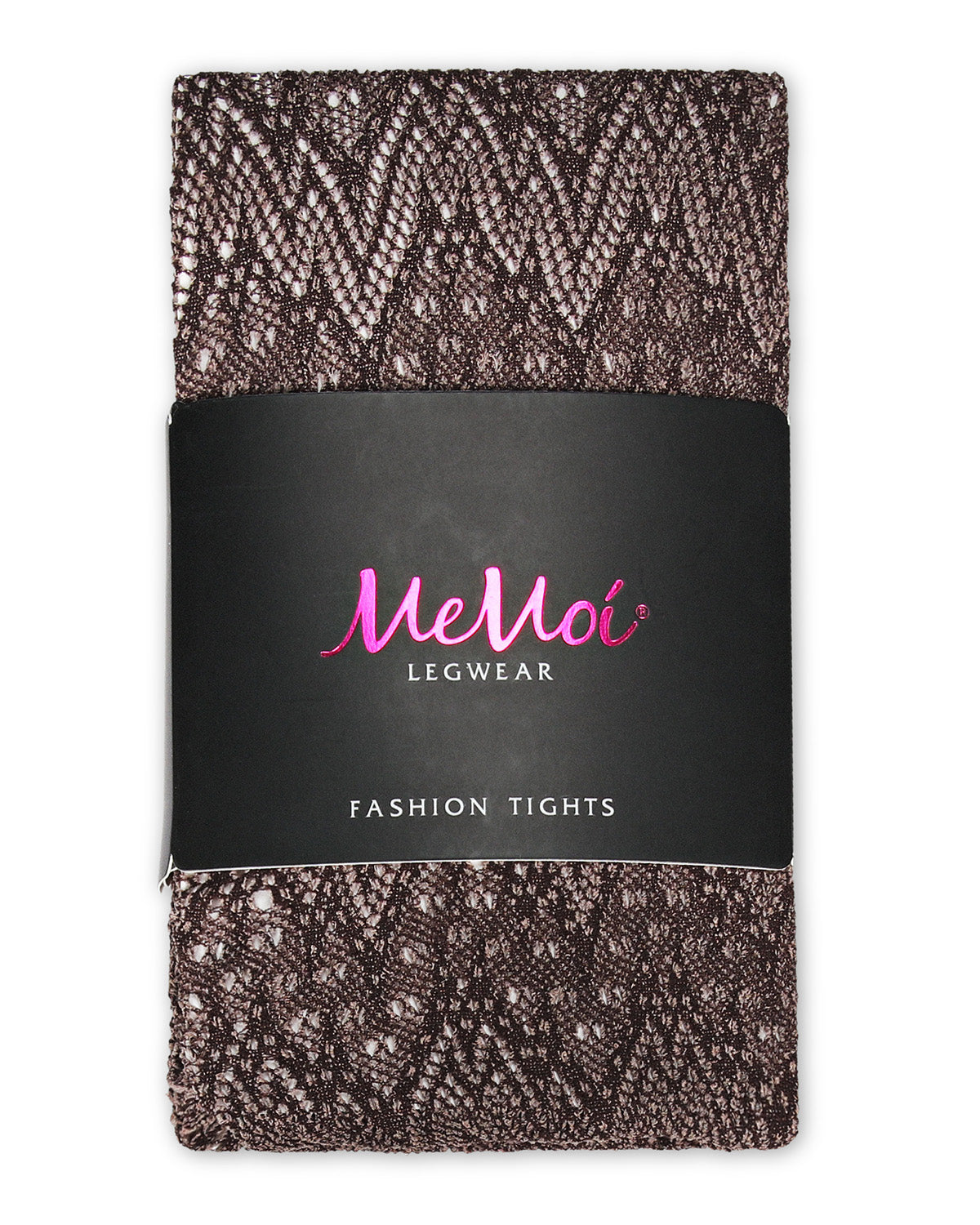 Women's Glacier Two Toned Nylon Net Tights : Color: Coffee Bean Warm Taupe