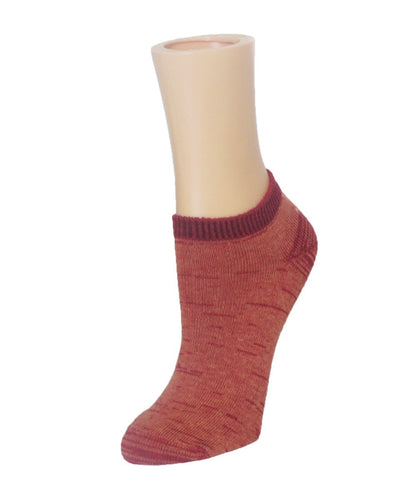 Simple Space Cotton Blend Low-Cut Gym Socks : Color: Burnt Ochre