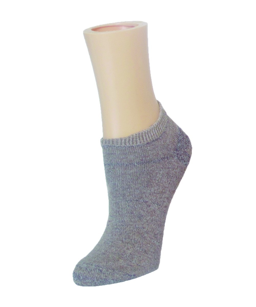 Simple Space Cotton Blend Low-Cut Gym Socks : Color: Dark Taup