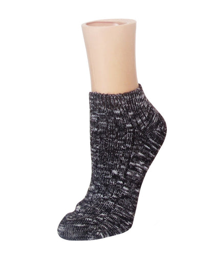 Rib Space Low Cut Running Super-Fit Cotton Socks : Color: Coffee Bean