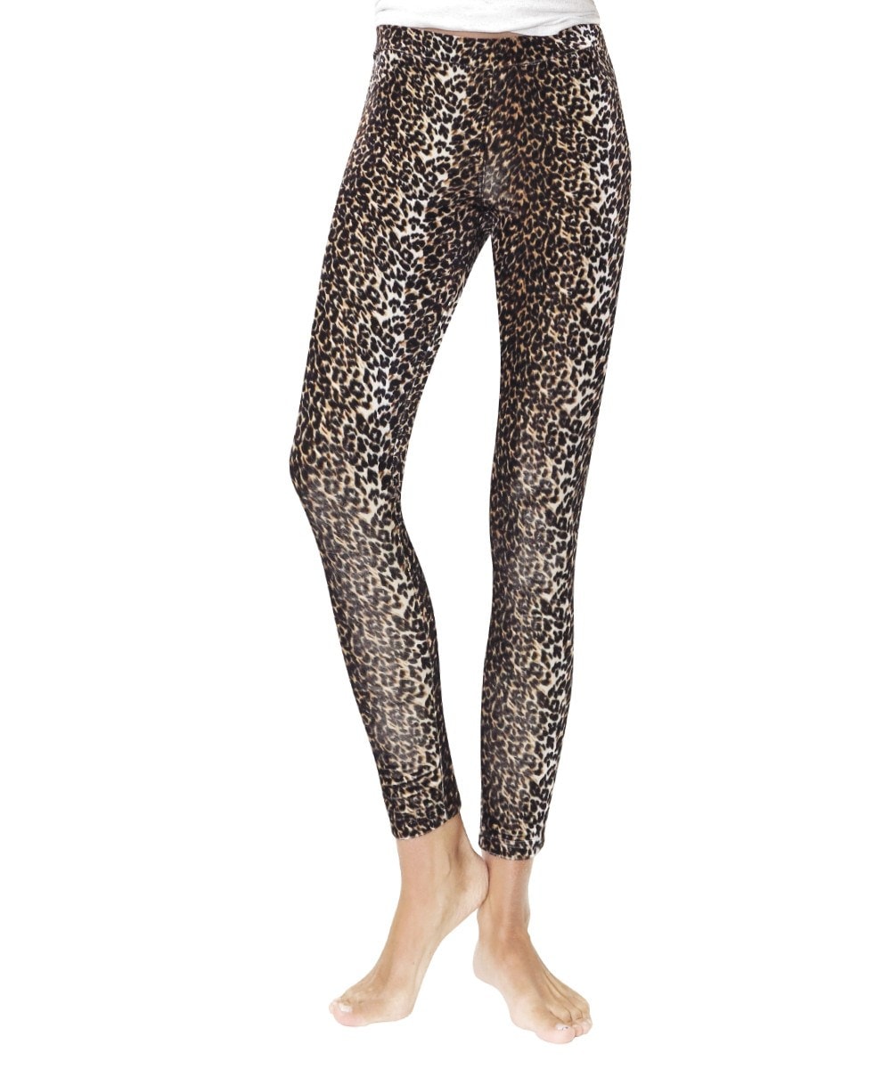 Vivacious Leopard Cropped Stretch Legging : Color: Black