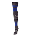 Stripe Palette Cotton Blend Sweater Tights : Color: Dark Gray Heather