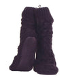 Woven Cable High-Cut Non-Skid Slippers : Color: Black