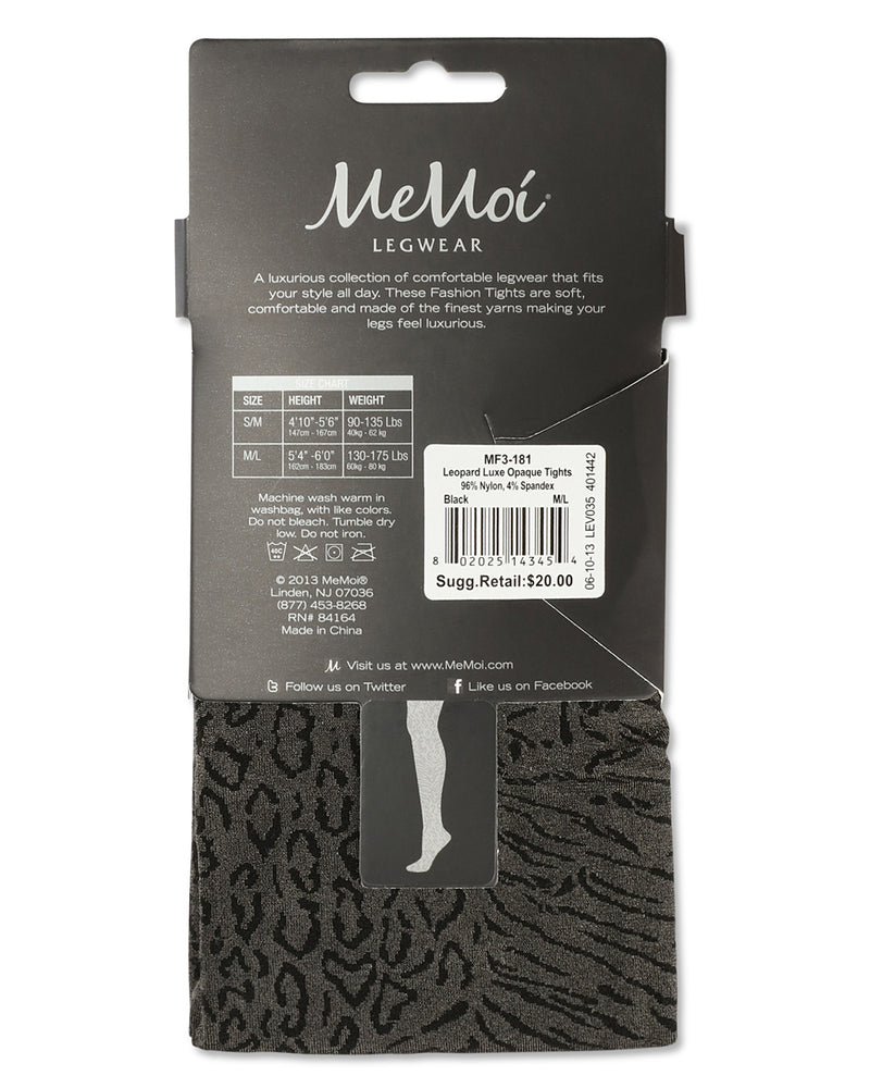 Leopard Luxe Opaque Tights