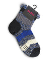 Inner Blend Striped Anklet Home Sock : Color: Black