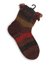 Inner Blend Striped Anklet Home Sock : Color: Port