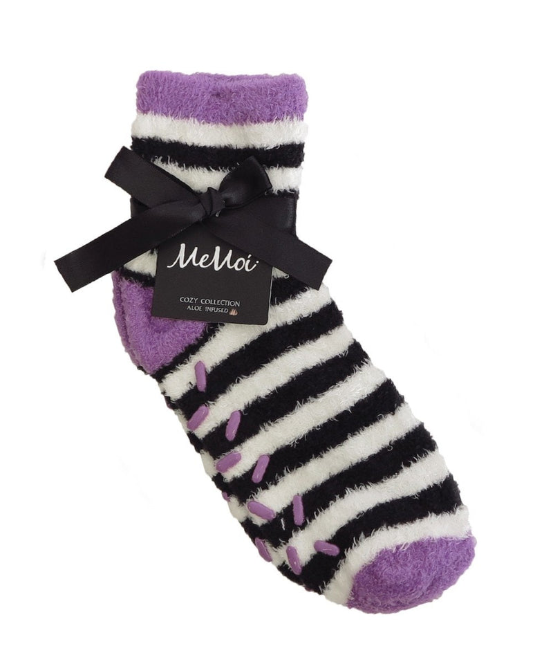 MeMoi Colorblock Fuzzy Socks with Aloe