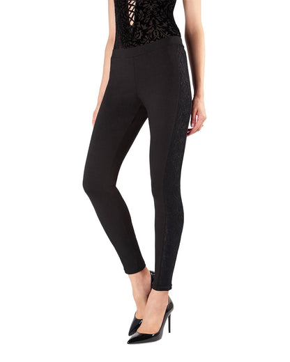 Paisley Boo Cotton Blend Leggings : Color: Black