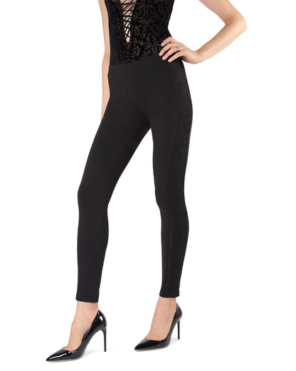 Paisley Boo Cotton Blend Leggings : Color: Black