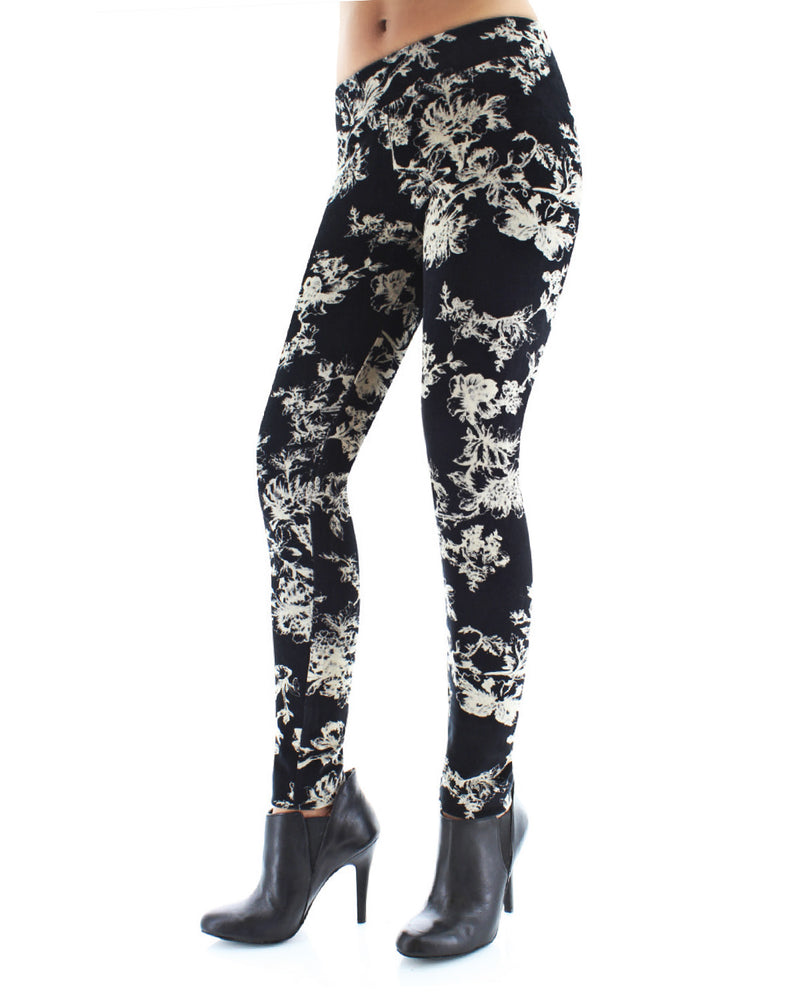 Pieces high waisted leggings in floral | ASOS
