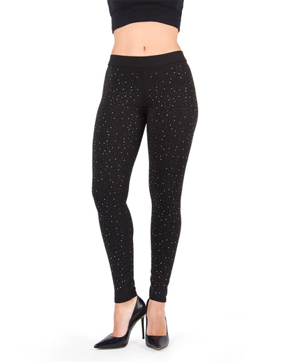 Women's Jeweled Glam Stretch Leggings : Color: Black