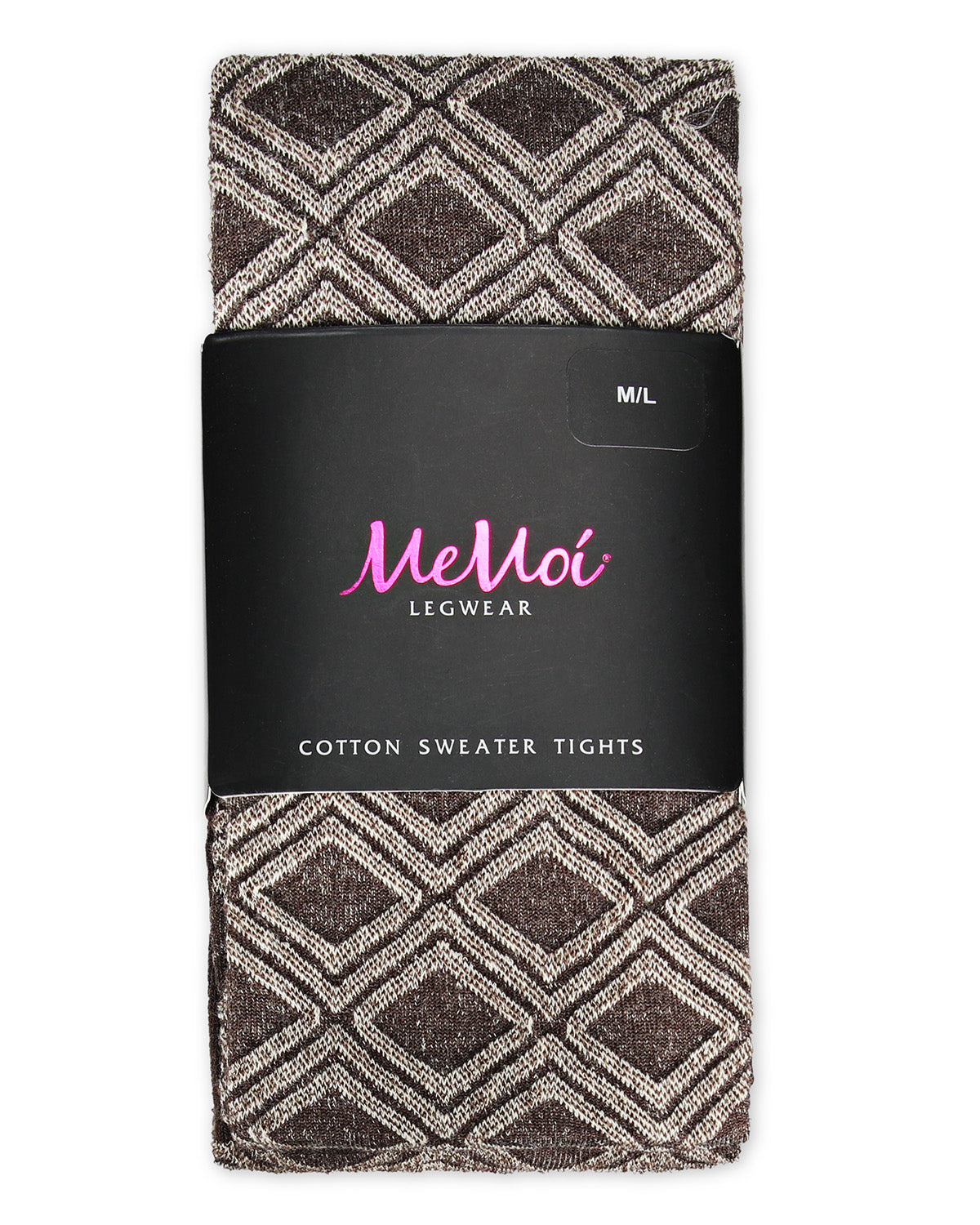 Diamond Daze Cotton Blend Sweater Tights : Color: Brown Heather