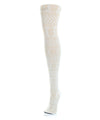 Snowflake Cotton Blend Sweater Tights : Color: Winter White