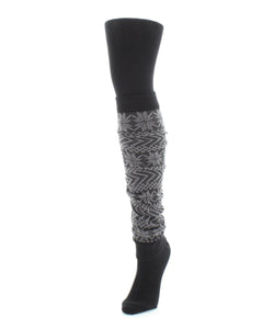 MeMoi Snowflake Legwarmer/Flatknit Sweater Tights