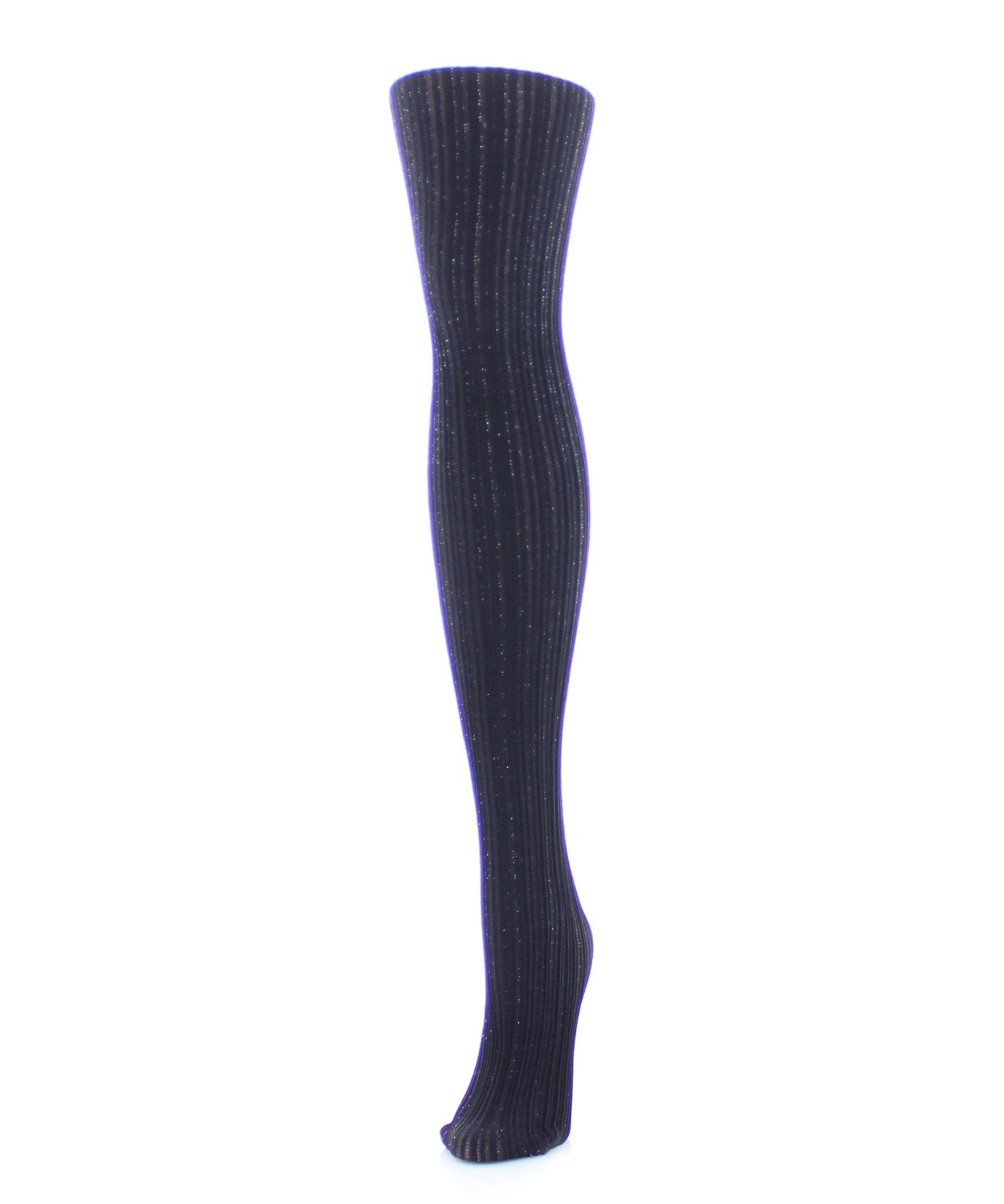 Line Luxe Rib Knit Glamour Tights : Color: Black