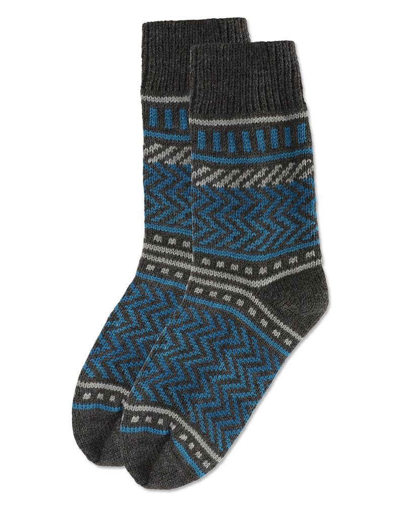Zag Dash Chunky Knit Boot Socks