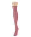 Linear Loop Chunky Knit Over The Knee Warm Socks : Color: Clay Pink