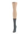 Women's Braided Patch Boot Socks : Color: Medium Gray Heather