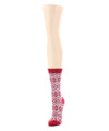 Women's Wonder Snowflake Holiday Boot Socks : Color: Red