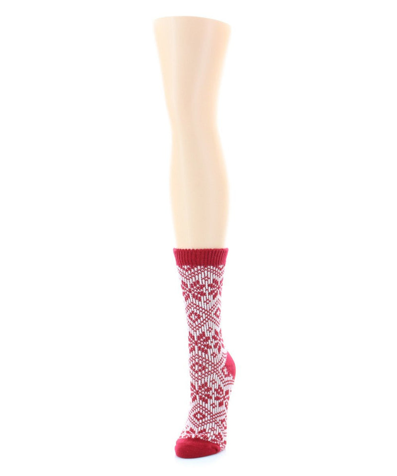 MeMoi Wonder Snowflake Holiday Boot Socks