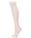 Slanted Class Combed Cotton Over The Knee Sock : Color: Oatmeal Heather