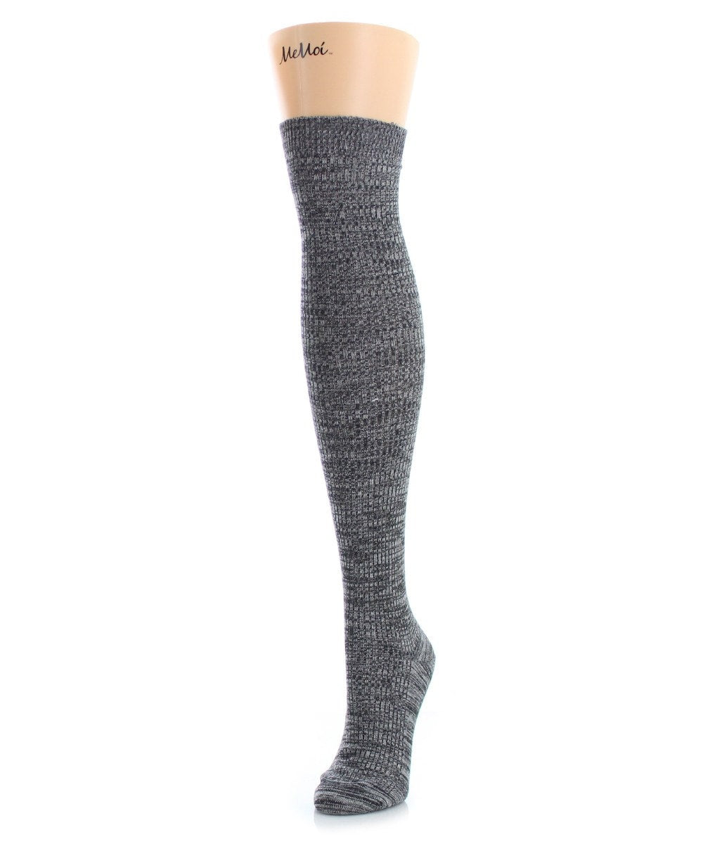 Color Swish Over The Knee Cotton Blend Sock : Color: Black