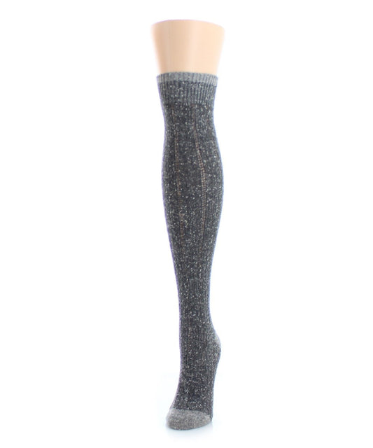 Comfy Rib Over The Knee Cotton Blend Warm Socks : Color: Camel