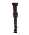 Famous Tartan Plaid Over The Knee Warm Socks : Color: Black