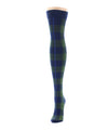 Famous Tartan Plaid Over The Knee Warm Socks : Color: Chive