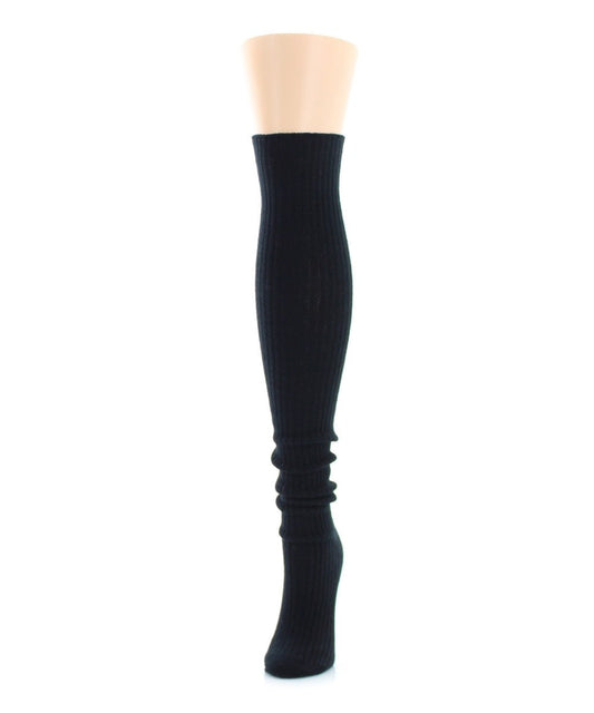 Women's Ankle Slouch Over The Knee Socks : Color: Dark Gray Heather