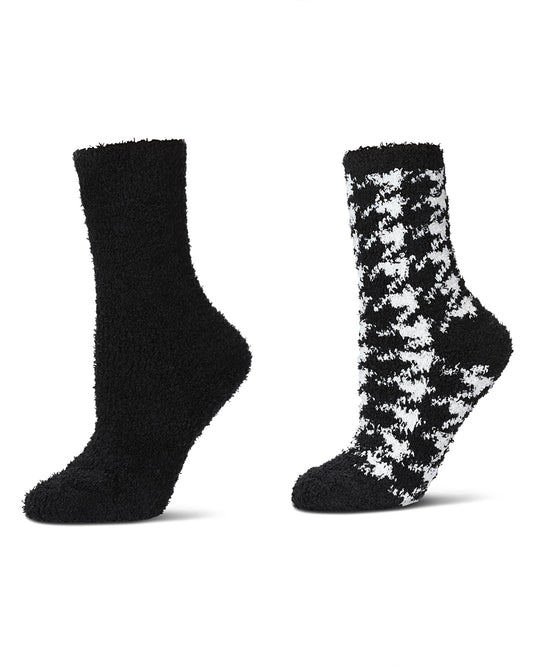 Women's ColorHound Fuzzy Socks 2-Pack : Color: Black