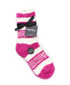 RibbonStripe Fuzzy Socks 2 Pack : Color: Red